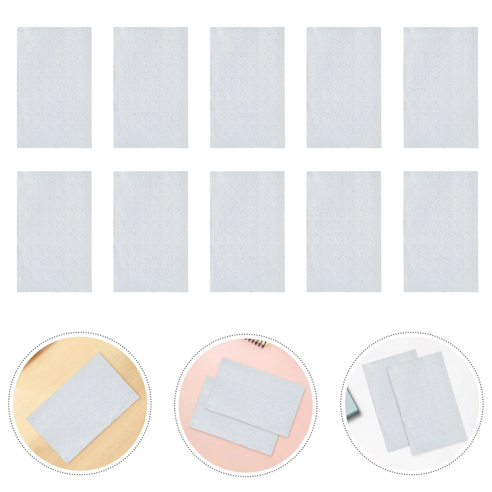 

20Pcs Printable Holographic Paper A4 Self Adhesive Iridescent Metallic Finish Sheets for Creative DIY Wedding Invitation