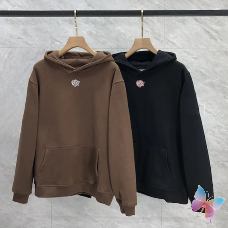 24ss Winter ADWYSD Hoodies Small @ Embroidered Sun Roll Llogo Winter Fleece Casual Hooded Sweatshirts Men Women Hoodys