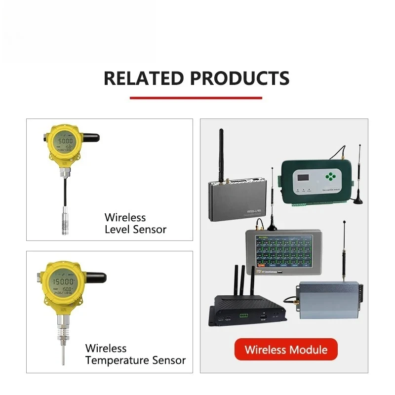 IoT Wirels Temperature Transmitter And Receiver Low Power Long Range Remote RTD Sensor ing