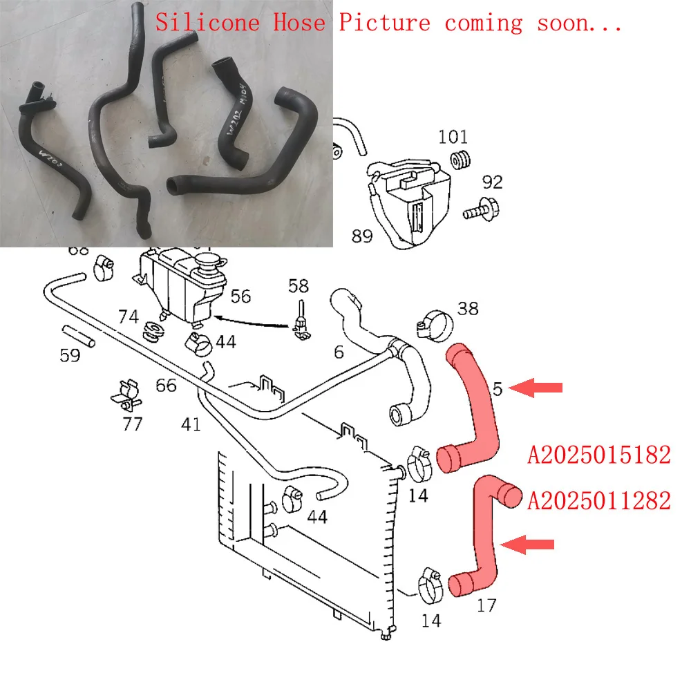 tuyau-de-radiateur-en-silicone-pour-mercedes-benz-w202-c280-28l-m104941-moteur-essence-199305-200005