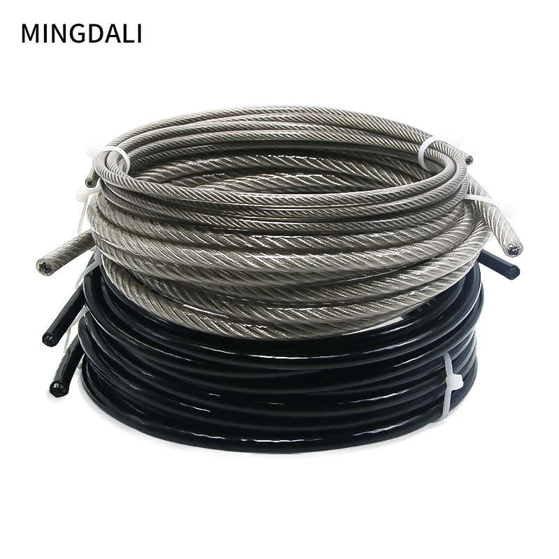 

5-8mm stainless steel anti-corrosion rope, 304 stainless steel, surface PVC coating, suitable for home and garden use