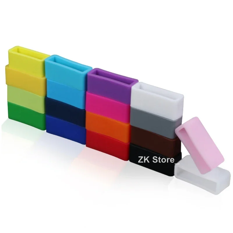 4pcs Silicone Watch Straps Loop 12mm 14mm 16mm 17mm 18mm 19mm 20mm 22mm 24mm 26mm Watch Band Bezel Colorful Bracelet Belt Rings