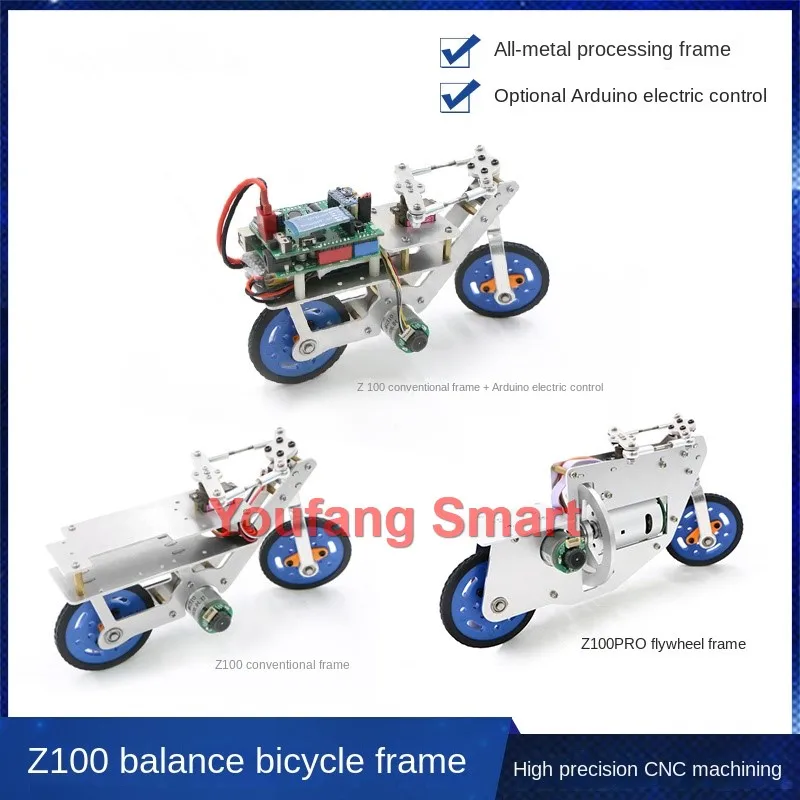 Auto-balanceamento de metal CNC usinado Mini bicicleta, motocicleta UNO Kit, Arduino Robot Car com IOS-APP Control, RC Tank