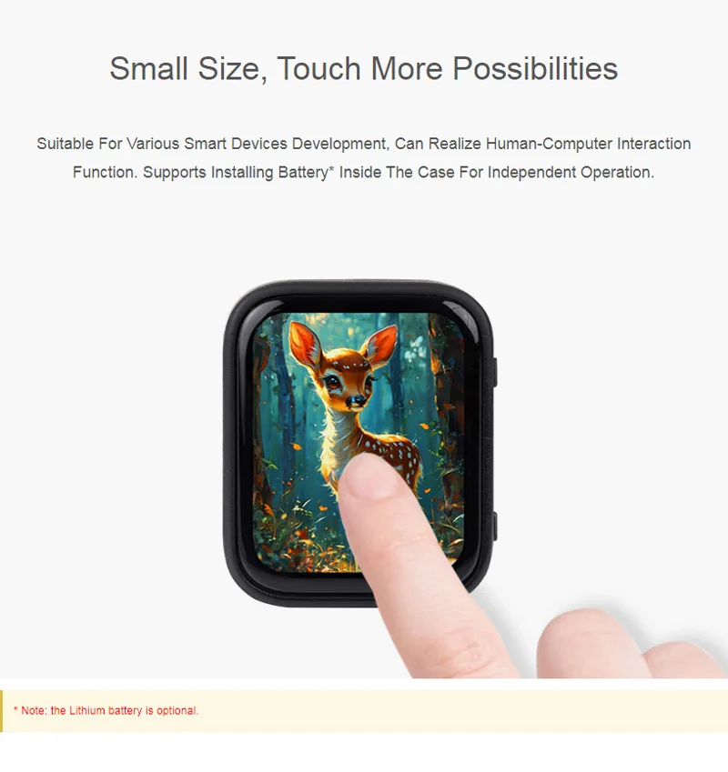 Picture 4: ESP32 S3 1.8 Inch Touch LCD Display Development Board 32-bit LX7 Dual-core Processor 368×448 Programmable Watch For Audio LVGL