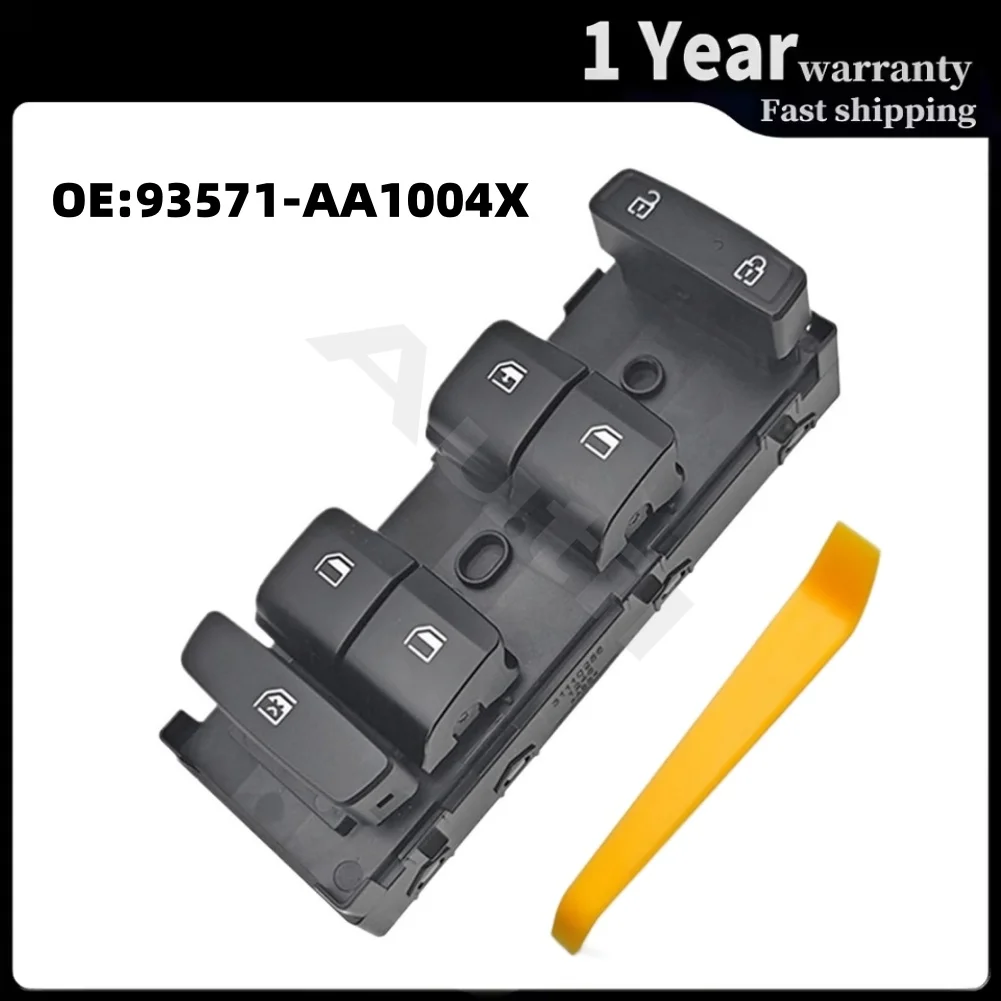 For Hyundai Elantra 2022-2024 Front Left Master Power Window Switch Driver Side Glass Lifter Button 93571AA1004X Car Accessories