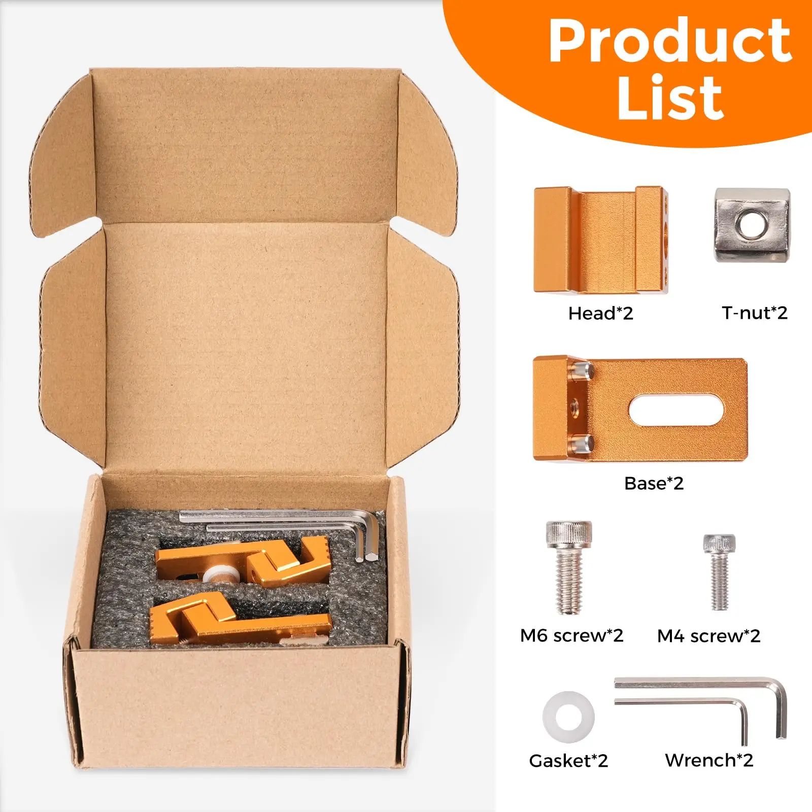 CNC Side Fixture Clamp for CNC 3018 Fixed T-Track Precision Fixtures Clamping Vise Aluminum Tiger Claw Flat End Bench