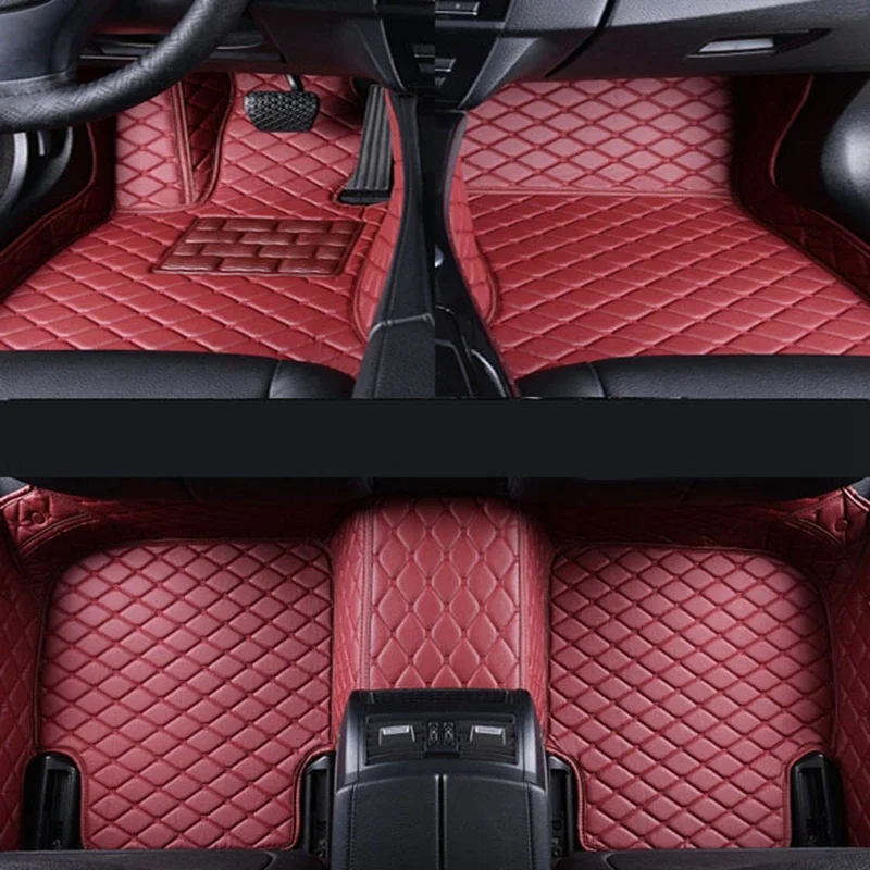 Car Floor Mats For Mitsubishi Outlander 4WD 2WD 2013 2014 2015 2016 2017 2018 2019 2020 2021 Custom Auto Foot Pads Carpet Cover image 3