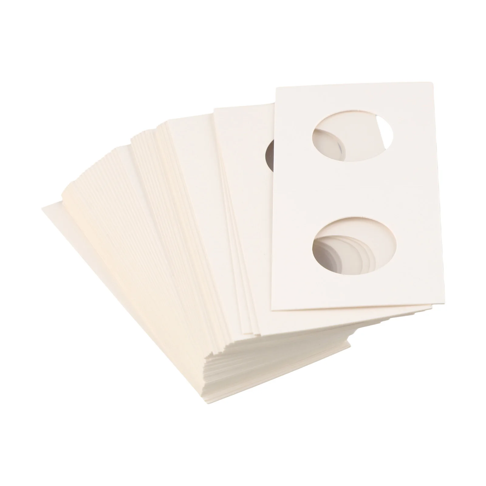 Coin Holder Set of 12 with Folded Cardboard Design and Verified Inner Diameters for across Twelve Standard Coin Sizes