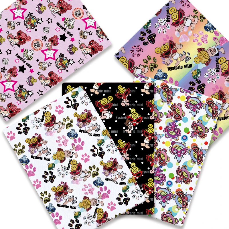 

Classic cartoon DIY cotton fabric polyester cotton hand sewn and patchwork quilted baby dress curtain dresshome printing popular