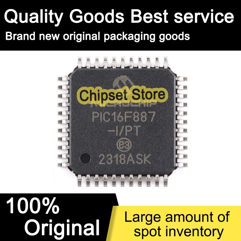 

2pcs PIC16F887-I/PT PIC16F887 I PT TQFP 100% Brand new
