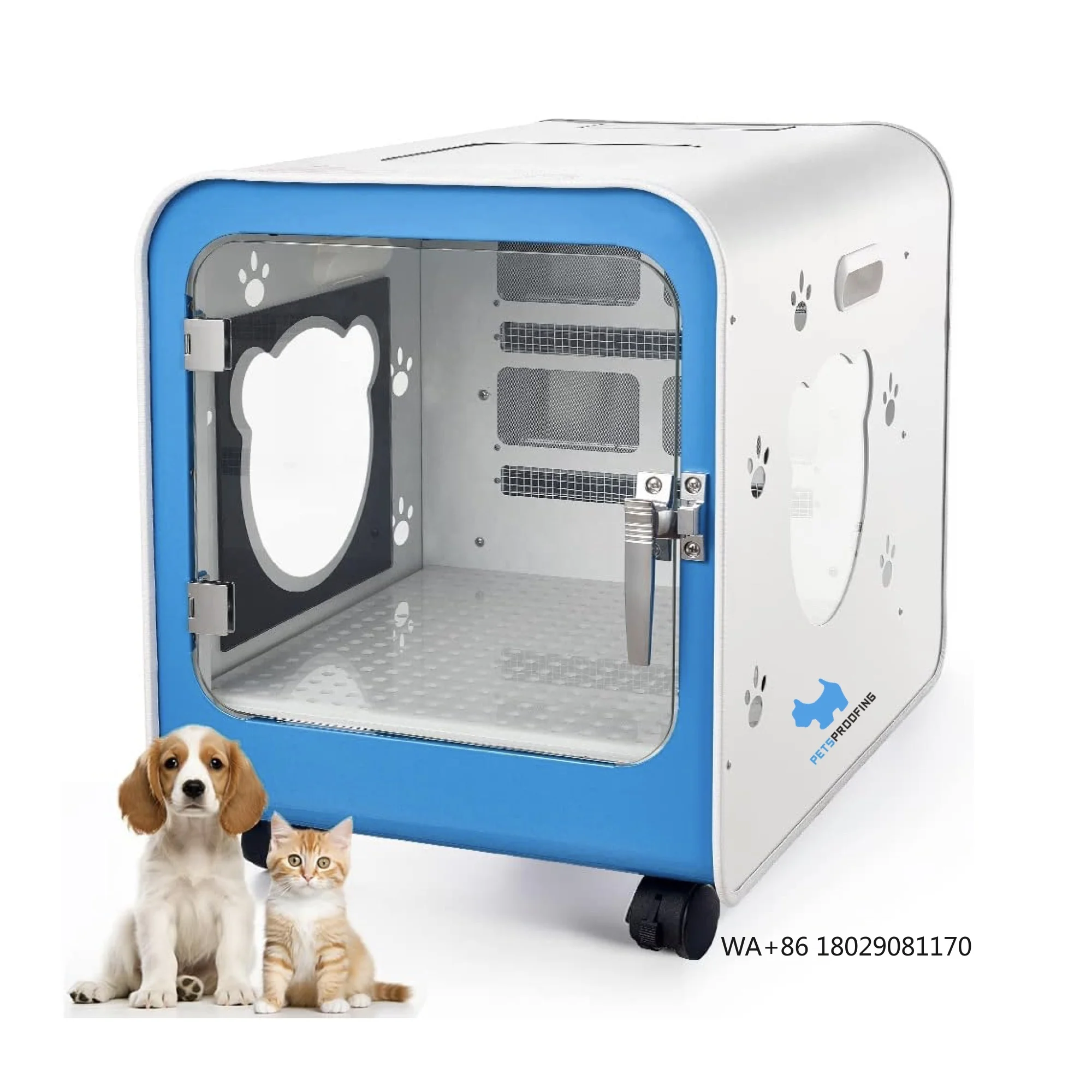 Plastic Box Room Drying Machine Air Blower Dryers for Pets Automatic Low Noise Dog and Cat Pet Grooming Hair Dryer