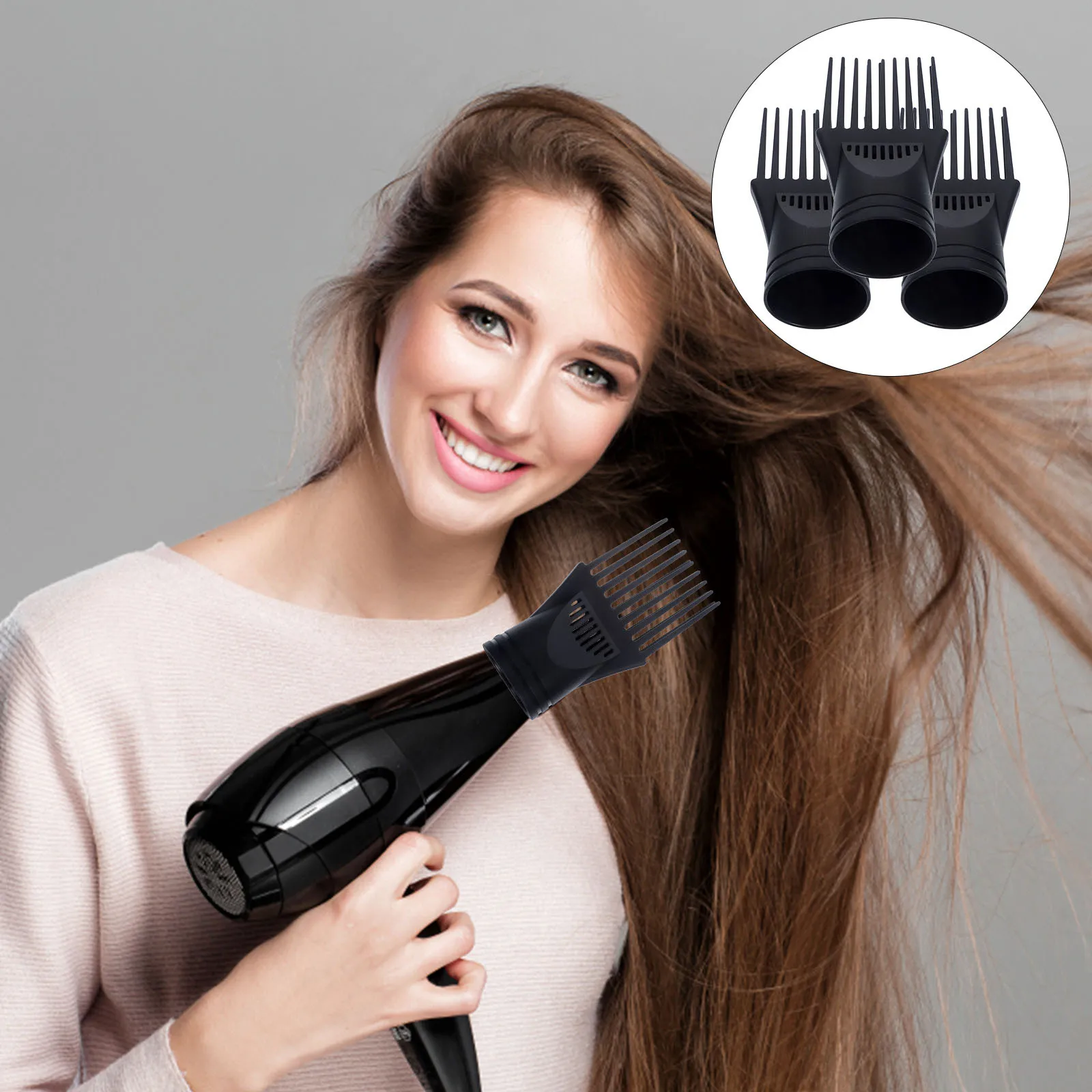

3PCS Hair Durable Heat Resist Unique Design Faster Dryer Accessory Dry Wind Comb Diffuser Accessory Wind Comb Gift