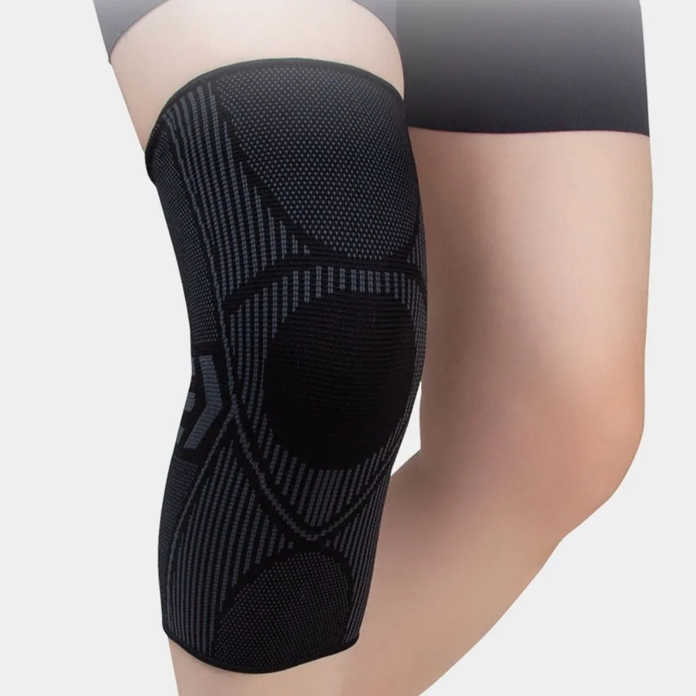 Suporte Profissional para Joelho, Manga de Compressão Antiderrapante com Silicone para Dor no Joelho e Lesão no Menisco