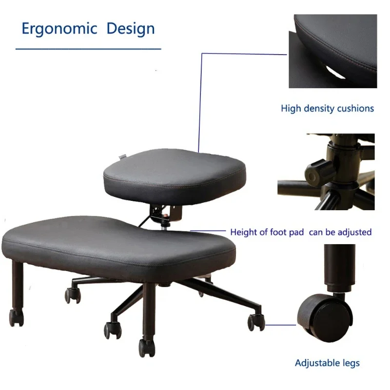 Multi-functional Ergonomic Chair Thickened Cross-legged Chair Household Sedentary Back Chair