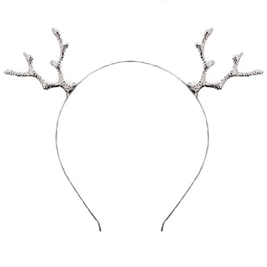 

YAXAMING Christmas Reindeer Antlers Headband Deer Elk Horns Hair Hoops Bands Animal Headpiece Hairband Women Xmas Holiday Festi
