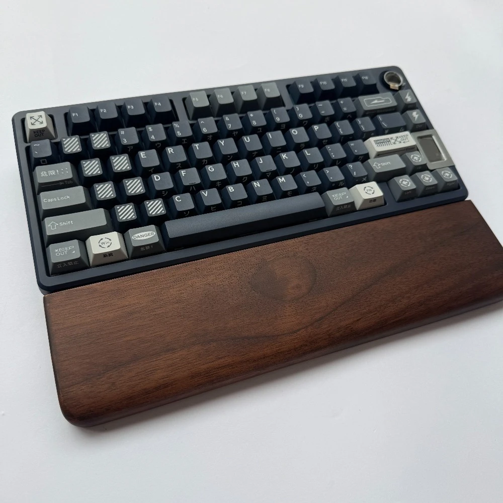 for 75% Keyboard Palm Rest 33cm Walnut Oak Beech Wood Keyboard stand Wrist Rest Solid Wooden Non-slip Palm Stress Game Accessory