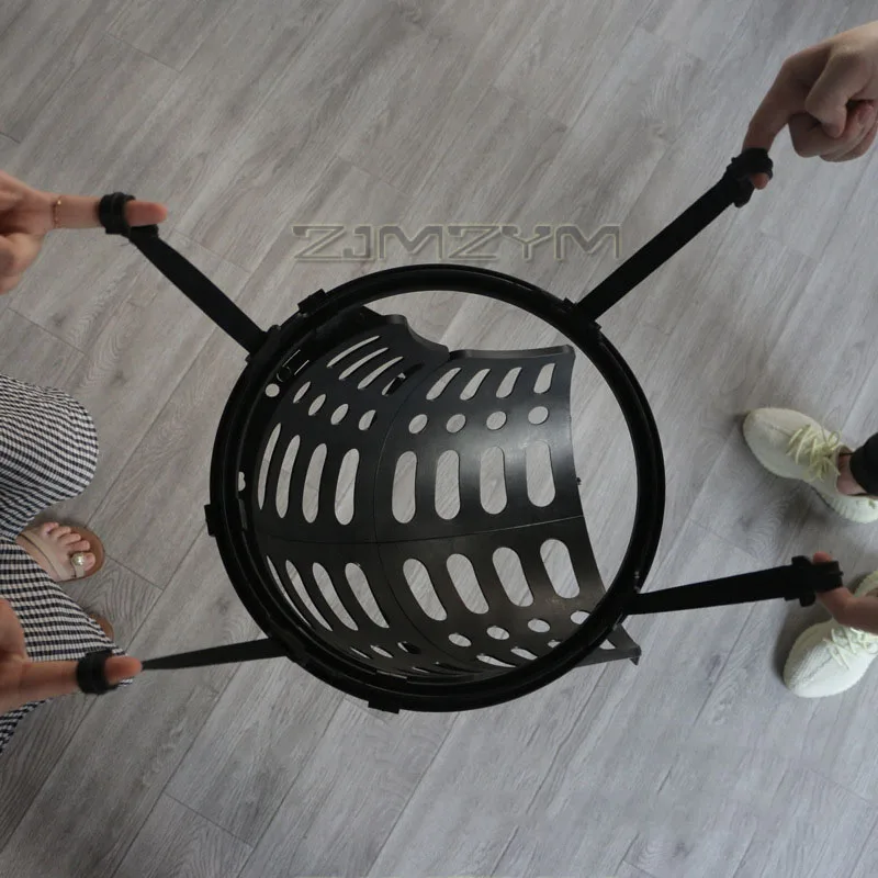 360 °   Drehbares Ball-Rücklaufgerät-System, praktisches Basketballkorb-Schieß-Trainingsgerät mit fester Spitze für den Innen- und Außenbereich