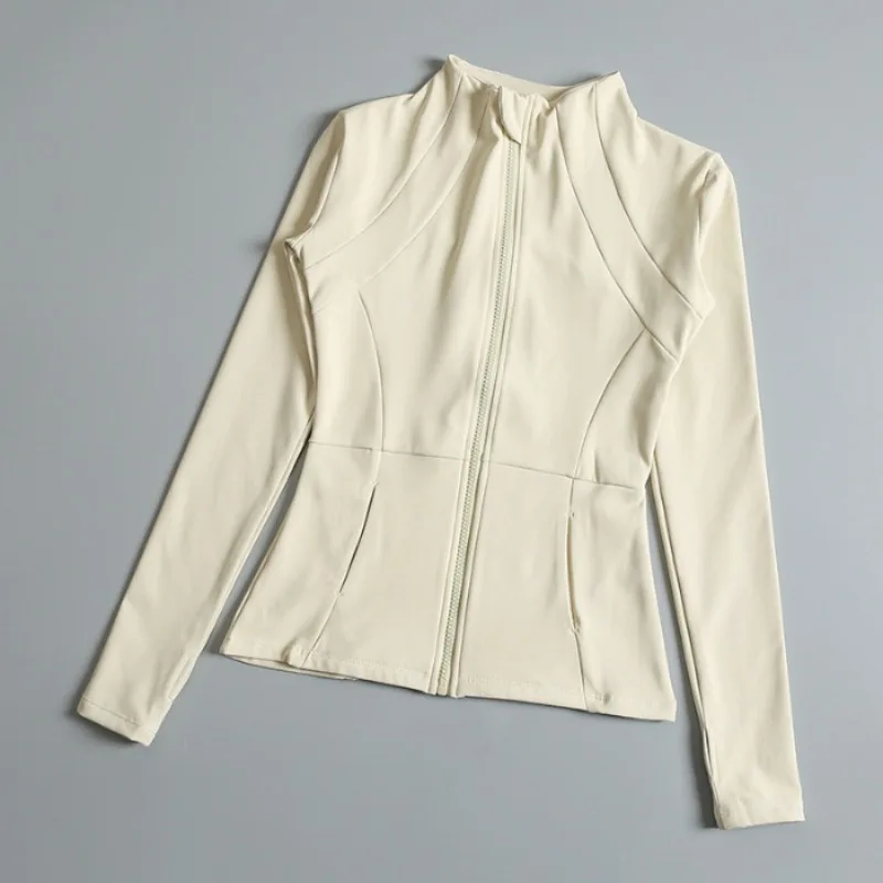 요가복 윈드브레이커 스포츠웨어 여성 러닝 긴팔 스웨트셔츠 스포츠 재킷 탑 여성 운동복 탑스 액티브웨어