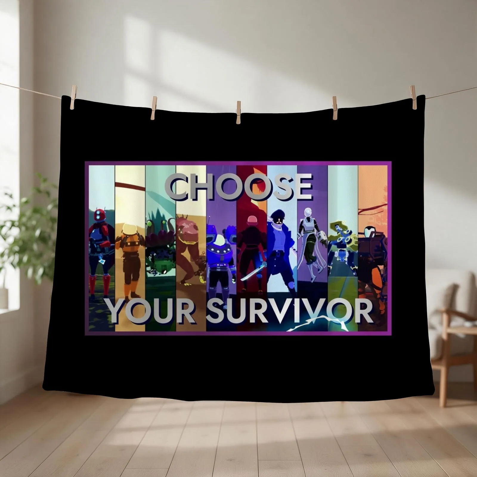 Choose Your Survivor, Rosk Of Rain 2 Throw Blanket Luxury Throw Thermals For Travel Decorative Throw For Baby Blankets