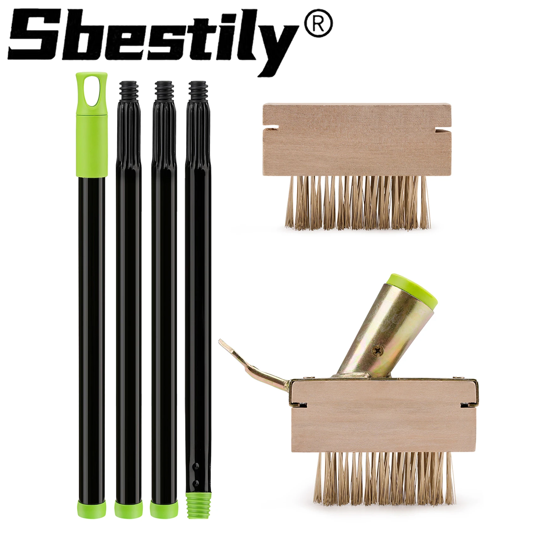 

﻿ Щетка для прополки 2-в-1, щелевой инструмент для прополки сорняков с насадками для удаления сорняков, инструмент для удаления сорняков из мха для террасы, патио, дорожки, подъездной дороги