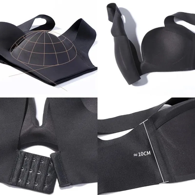 Super Push Up Bras for Women Small Chest Underwear Comfort Gathers Mujer Soft Wire Free Sexy Lingerie Femenina Seamless Bralette