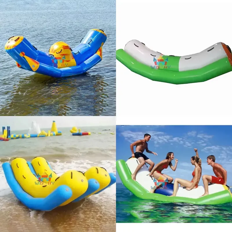 Factory Direct Pool Sea Lake Park Toys Inflatable Water Floating Seesaw for Kids and Adults