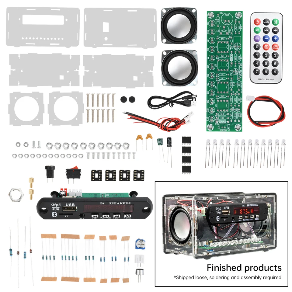 JQ-D017BT Radio Electronic Kit Bluetooth Speaker Electronics DIY