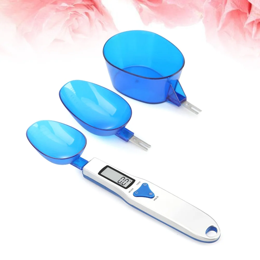 

3 Replaceable Heads Digital Spoon Scale 500G/0.1G Powered Kitchen Electronic Scale For Baking Tea Spices Measuring Tool
