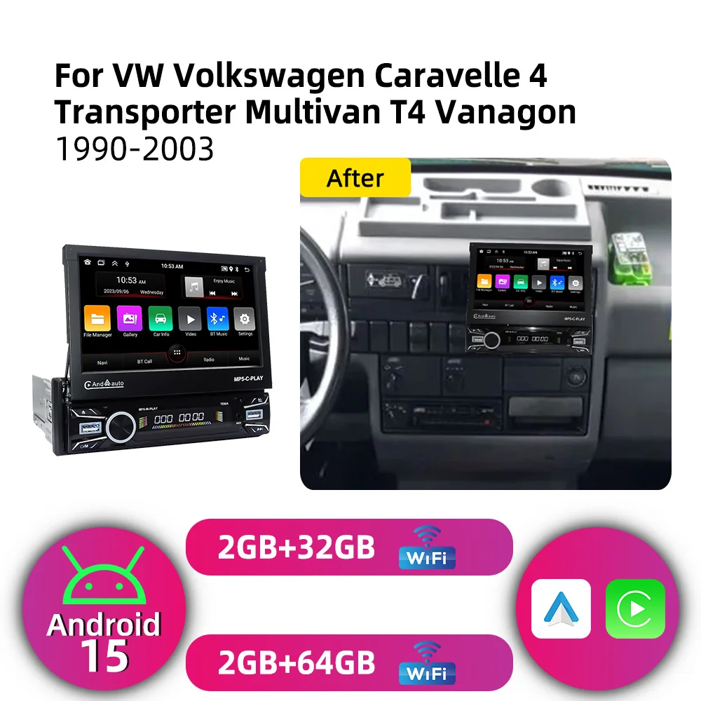 Android 1Din Stereo 7