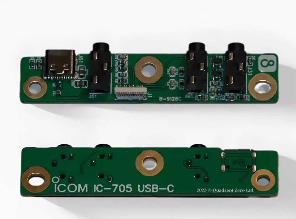 For IC-705 Amateur Radio Transceiver - Type-C USB-C Interface Upgrade Board