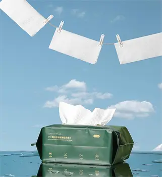 一次性清潔濕巾卸妝柔軟棉質毛巾乾濕兩用護膚紙巾洗臉巾卸妝濕巾 10 最佳銷售 迷你濕紙巾 - №8