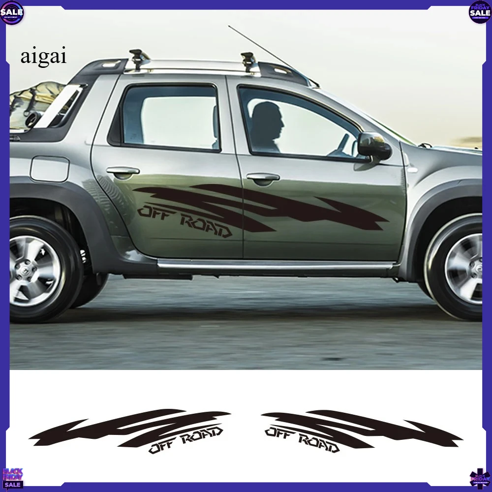 Car Door Side Stickers For Renault Duster Oroch Truck Off Road Decor Decals Pickup Vinyl Sticker Cover Auto Tuning Accessories