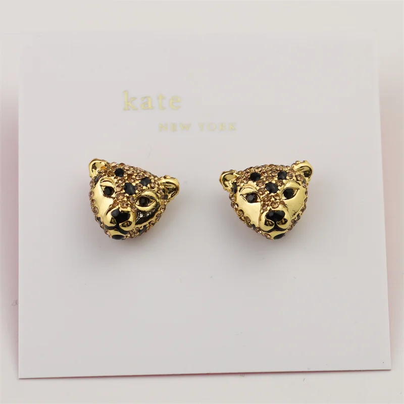 Animal Dog Flower Jewerly Stud Earrings For Women Luxury  Jewelry Gift For Wife Girlfriend