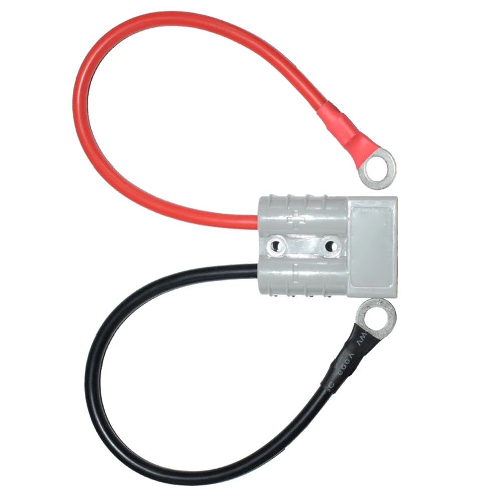 50A 600V Double Pole Power Connector With 30cm Silicone Cable For Electric Car For Battery Solar System Alternative Energy Suppl