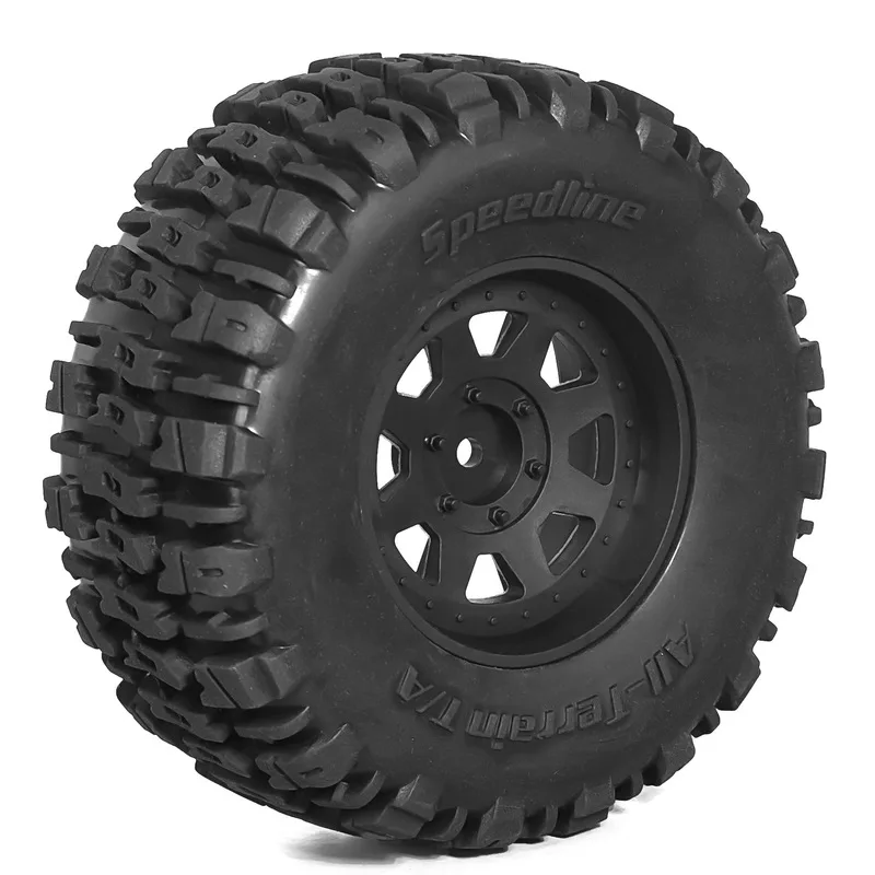 4pcs Short Course Truck Tires Rubber Tyres for 1/10 FS Racing Remo Huanqi 727 RC Car Upgrade Parts Accessories view 3