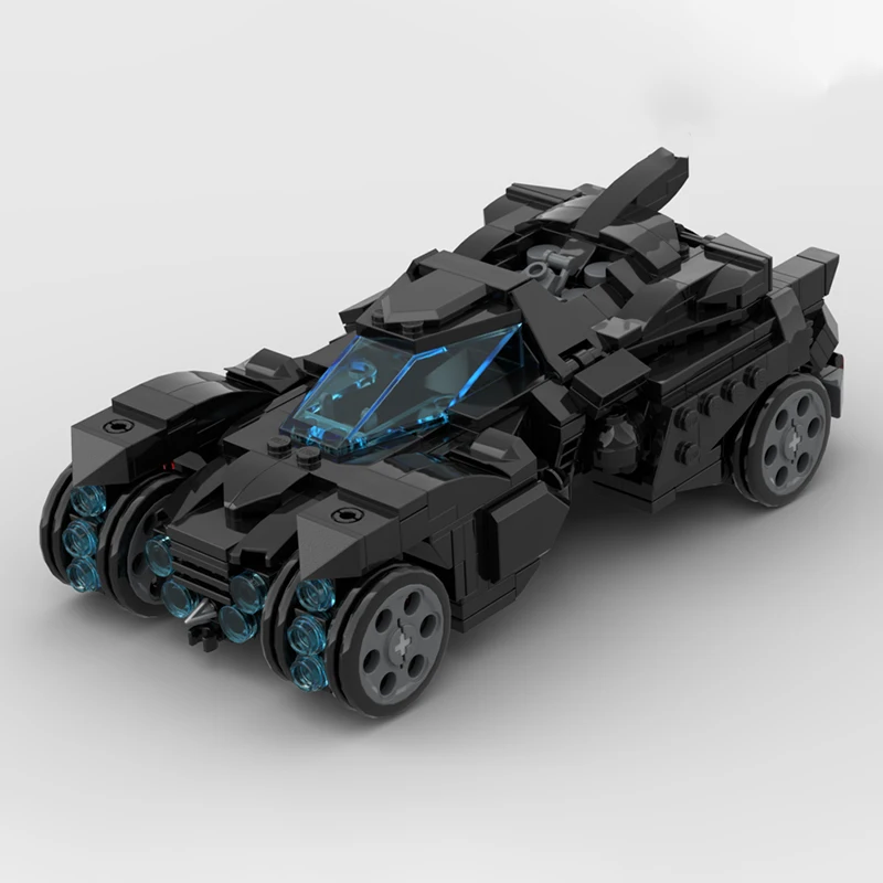 538pcs MOC Arkham Knight Batmobil Hero Collection Model Building Blocks Room Decor Tabletop Ornament Decorative Gift For Adults