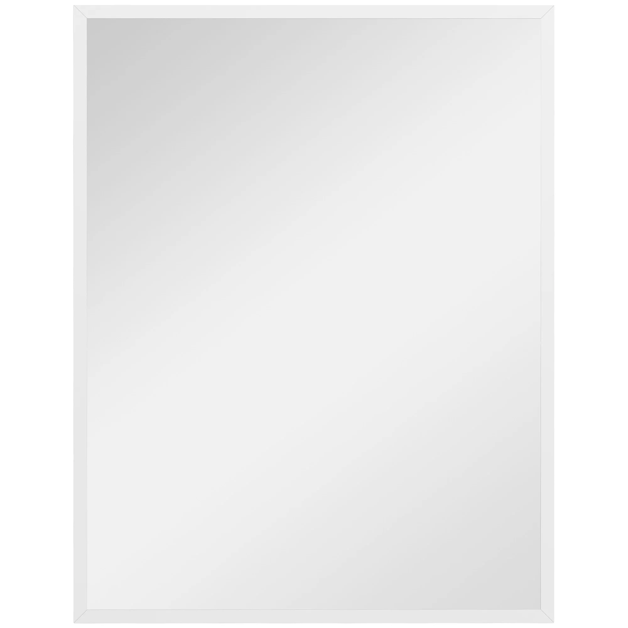 HOMCOM Espejo de Pared Decorativo 70x90 cm Espejo Rectangular Blanco