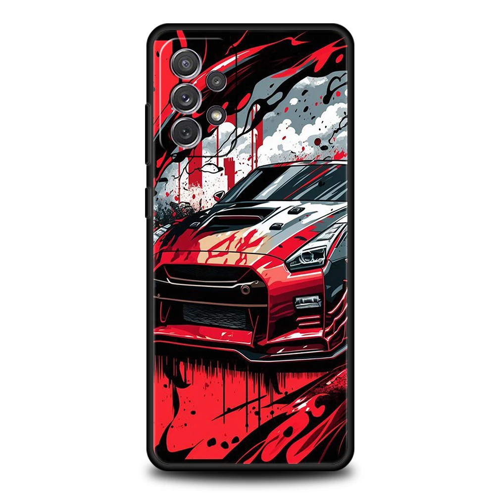 Drift Sport Auto Telefon Fall für Samsung Galaxy A55 A35 A15 A14 A25 A54 A51 A71 A72 A73 A32 A52 A52S A41 5G Silikon Shell Capas – Detail 6