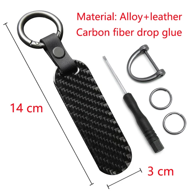 High-Grade Carbon Fiber Pattern Motorcycle Keychain Fit For BMW R NINE T R 9T RNINET Racer Scramble urban R9T