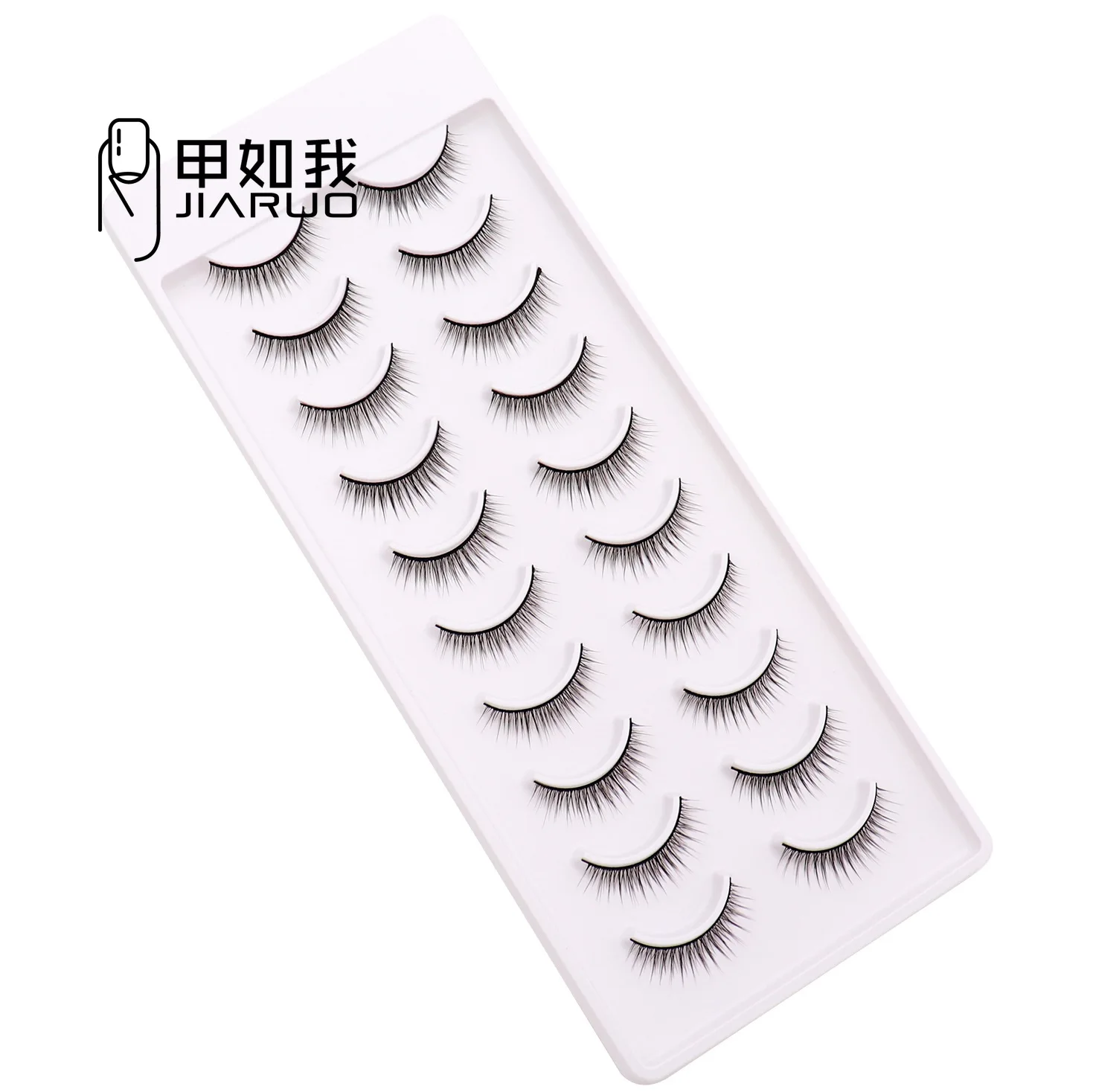 5/10Pairs lashes false eyelashes eye fake lash eyelash extension natural set wispy lashes supplies tools beauty cross individual