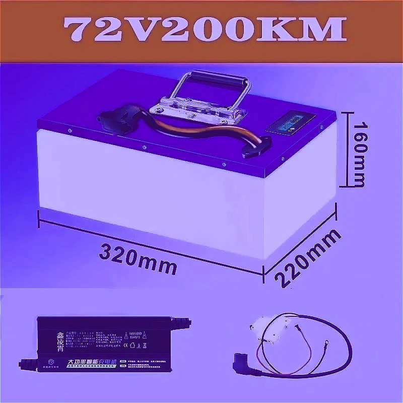 

Large capacity 60V/72V lithium iron phosphate battery/200km long range/suitable for electric motorcycles/tricycles