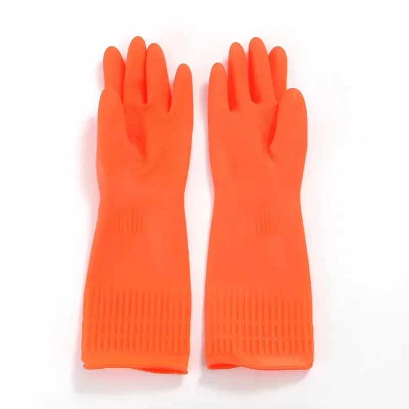 Kitchen Cleaning Latex Dish Washing Gloves Rubber Thickened And Lengthened Household Laundry Gloves