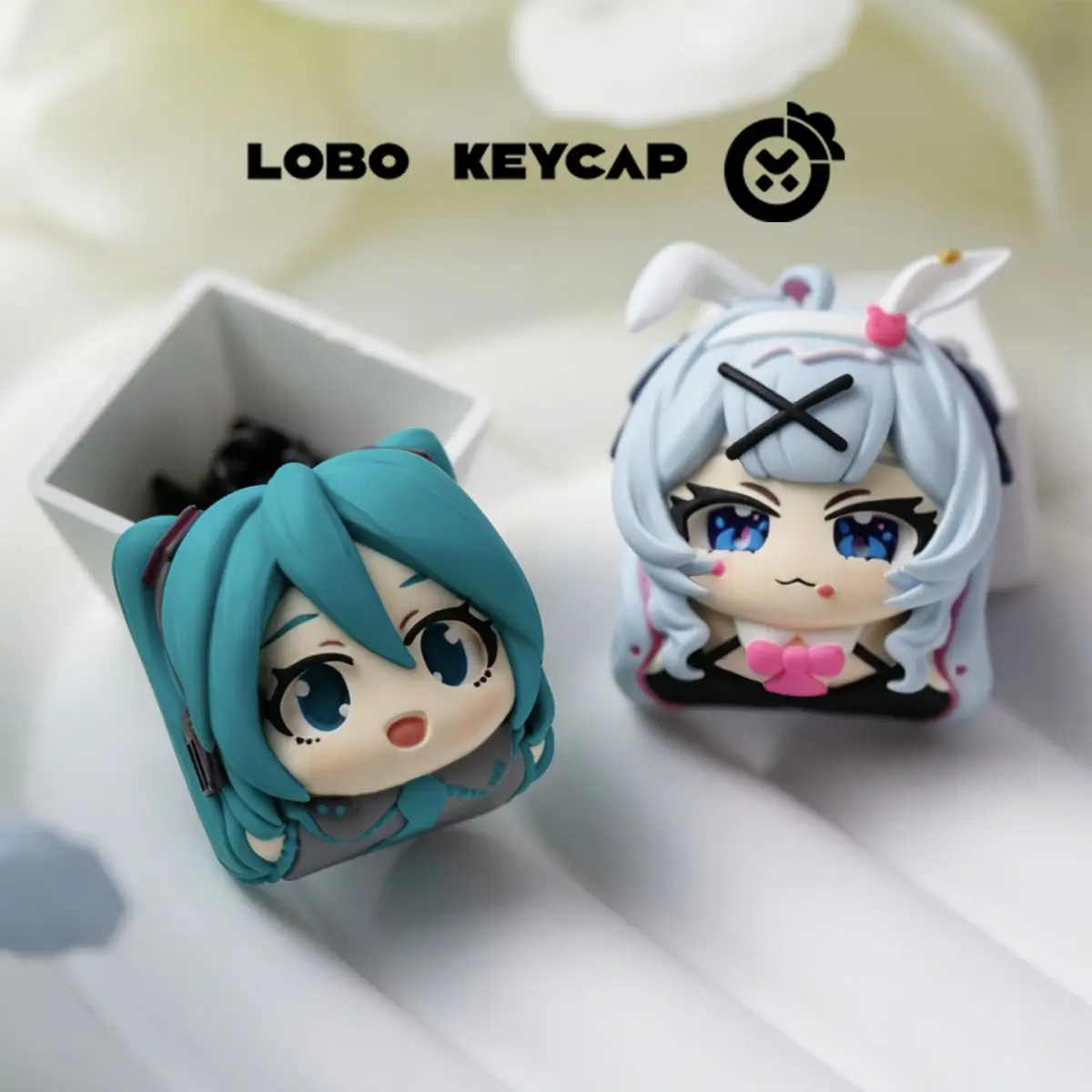 Shugo Chara Hatsune Miku Q Version Keycaps Hinamori Amu Utau Resin Custom Anime Mechanical Keyboard Single Keycap Peripheral
