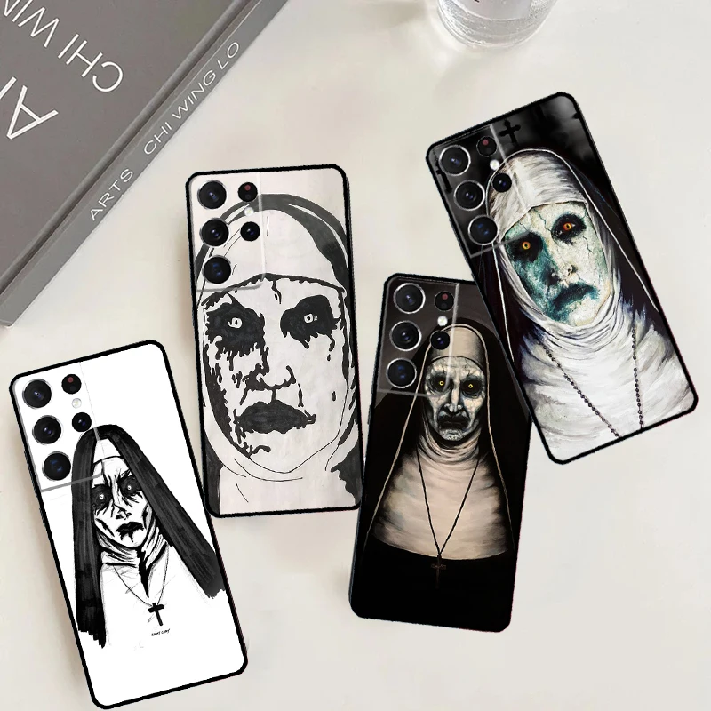 The Nun Valak Horror Case For Samsung Galaxy S21 S22 S23 S24 Ultra Plus S20 FE S8 S9 S10 Note 10 20 Ultra Cover