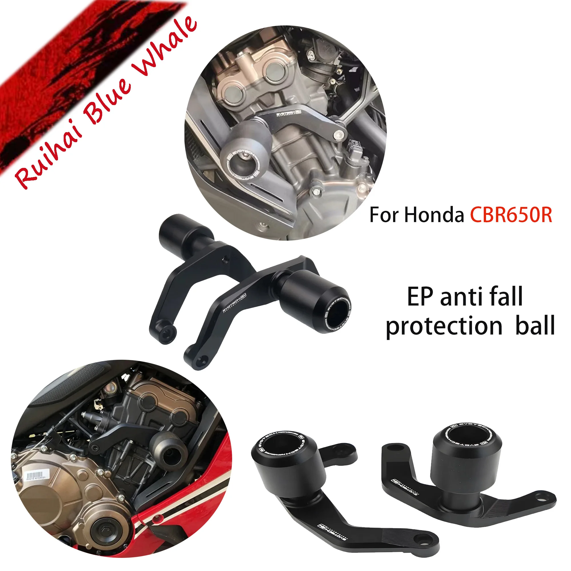 Motorcycle Anti Drop Ball Bumper Body Protection For Honda CB650R 2019-2023,For Honda CBR650R 2019-2023