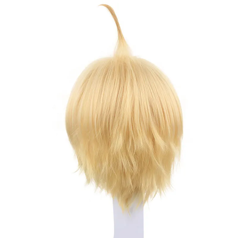 Peruca sonho entre as linhas cosplay peruca cabo de sino dourado com franja costeletas alongadas cabo de sino dourado peruca cosplay