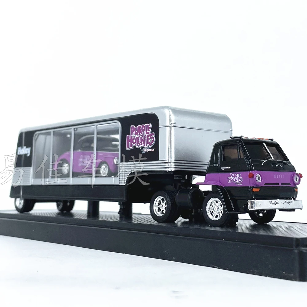 M2 Machines 1/64 1970 Dodge L600 C0E 1941 willys Coupe R62 Purple Die-cast Alloy Car Model Collection Gift