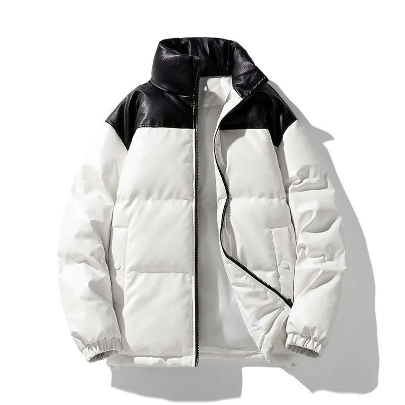 

New Style Couple's Autumn-winter Short-sleeved Cotton Coat for Men, Long Collar, Warm Cotton Coat for Men Men's Jacket