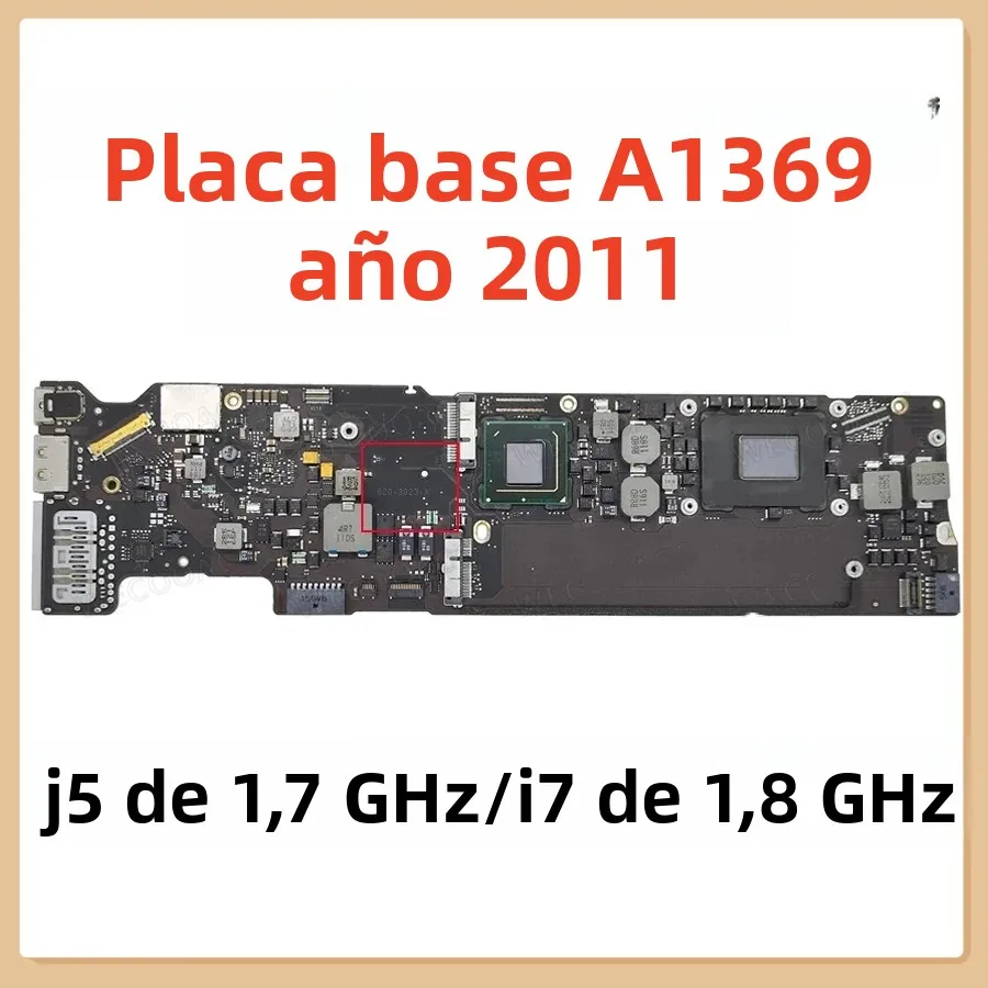Placa base Original A1369 para macbook air 13 "placa lógica a1369 1,6 GHz 1,7 ghz i5 1,8 ghz i7 2gb 4gb 2011 año 820-3023-A