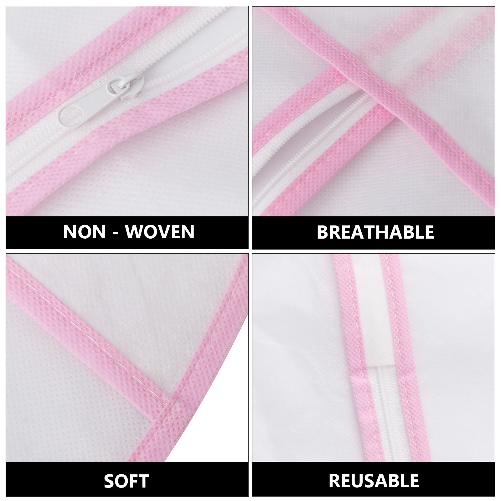 

1Pcs Wedding Dress Dust Cover Storage Bag Bridal Garment Nonwoven Protective Full Dress Storage for Gown Travel Home Use